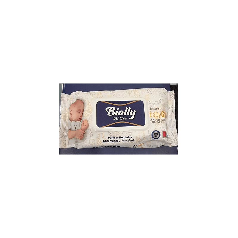 Descubre Toallitas húmedas biolly 80pc disponible ahora en OKSUPER.ES