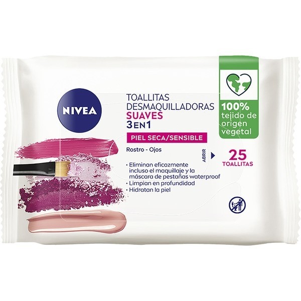 Descubre Toallitas desmaquillante nivea sensitive 25u disponible