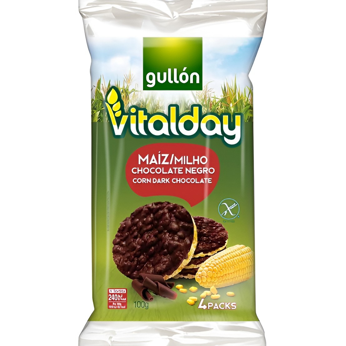 Consigue Tortitas maiz choco Vitalday 100gr al mejor precio en