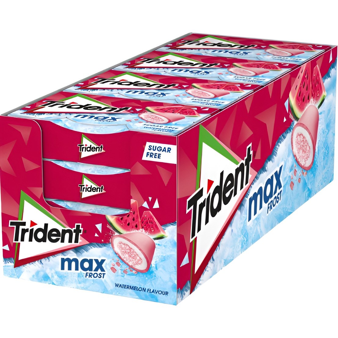 Obtén Trident max frost sandia gr 20g 16u disponible ahora en