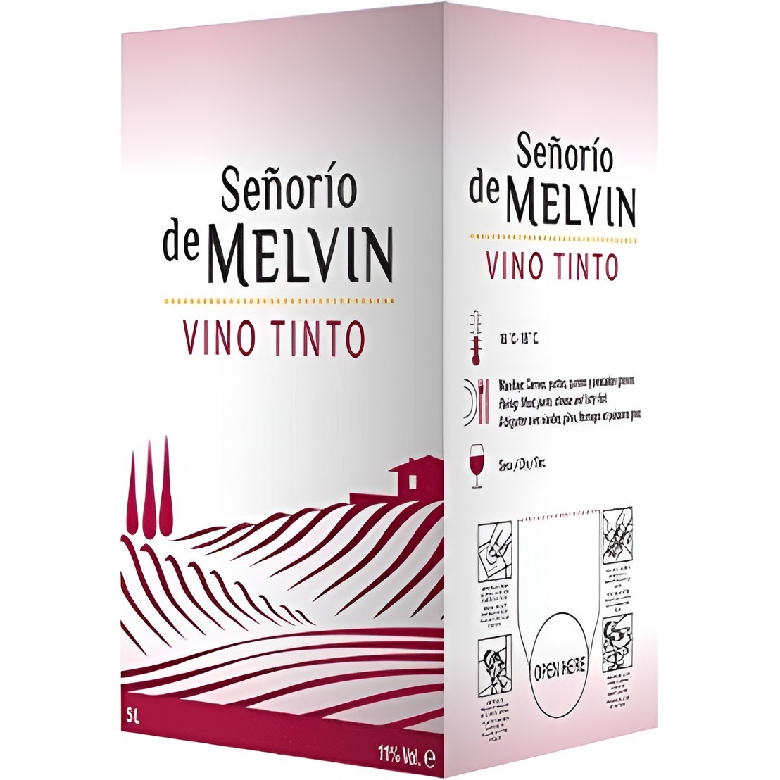 Descubre Vino tinto box 12º 5l al mejor precio en OKSUPER.ES