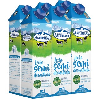 Adquiere Leche asturiana semidesnatada 1l 6u al precio más bajo en