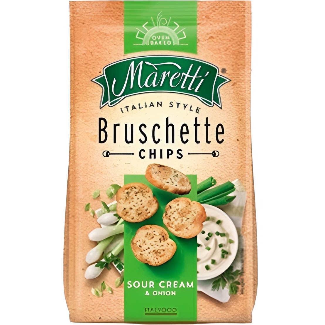 Obtén Maretti bruschette crema/cebolla 70gr al mejor precio en