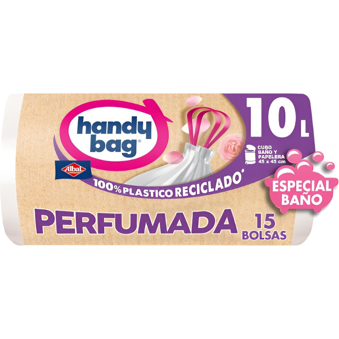 Consigue Bolsa basura handy bag baño 10l 15u al mejor precio en