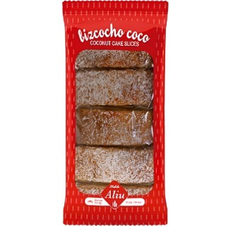 Descubre Bizcocho con coco mas aliu 195gr disponible ahora en