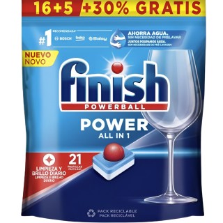 Compra Finish lavavajillas deterg. 16+5 gratis al precio más bajo en