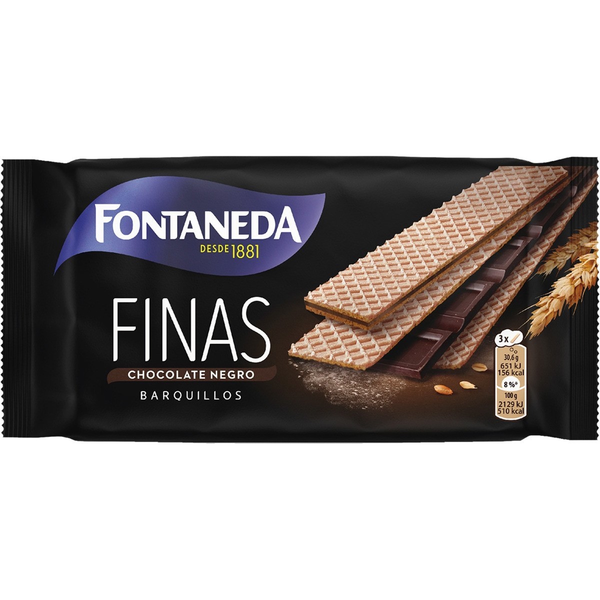 Descubre Finas barquillo choco- negro Fontaneda 92gr en oferta en