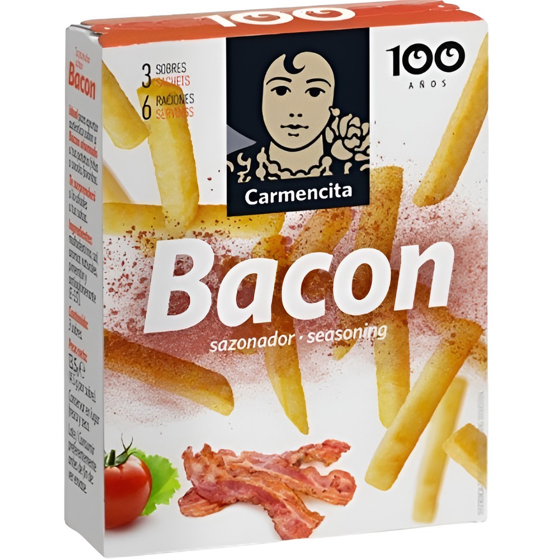 Obtén Shaker fries bacon 13'50gr carmencita en oferta en OKSUPER.ES