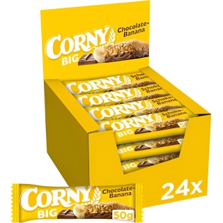 Consigue Barrita corny big chocolate y banana 50gr 24u disponible