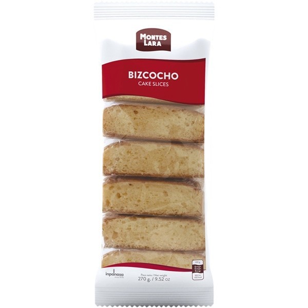 Descubre Bizcocho inpanasa montes lara 270g al precio más bajo en