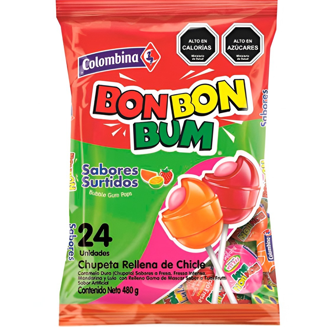 Adquiere Bon bon bum surtido 24u 408gr al precio más bajo en