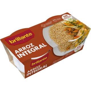 Compra Brillante arroz integral vaso pack 2u 125gr al precio más bajo