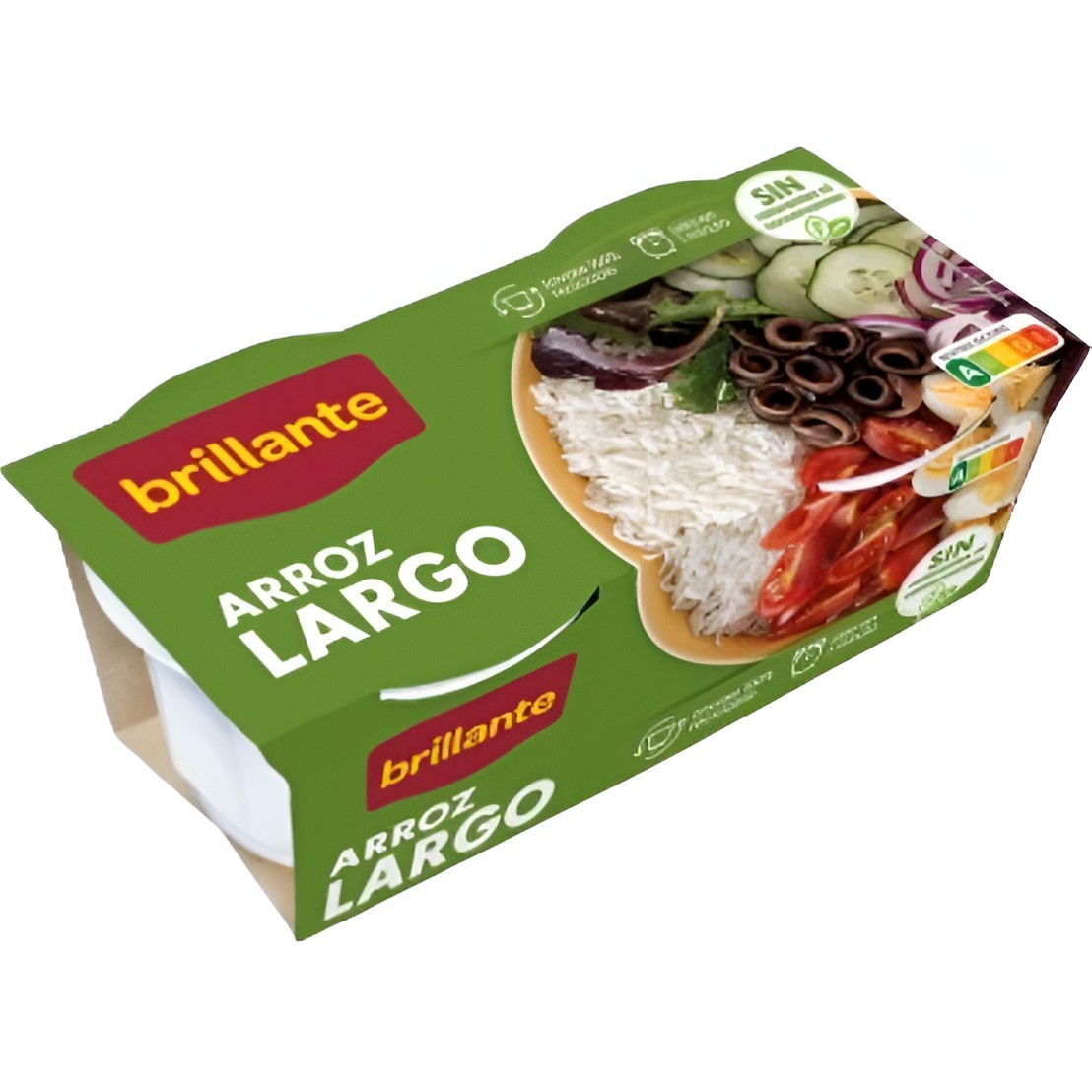 Consigue Brillante arroz largo vaso pack 2u 125gr en oferta en