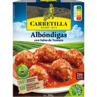 Descubre Carretilla albóndigas salsa tomate 300gr al precio más bajo