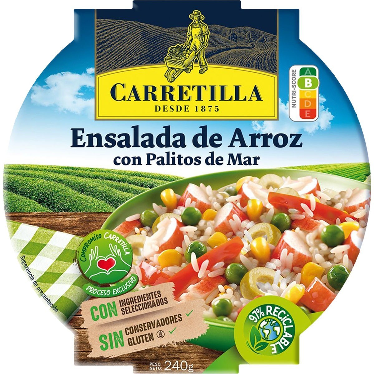 Descubre Carretilla arroz con palitos 240gr en oferta en OKSUPER.ES