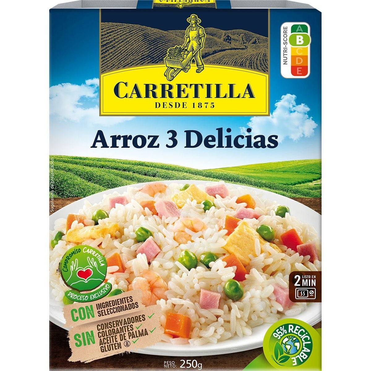 Descubre Carretilla arroz tres delicias 250gr al mejor precio en