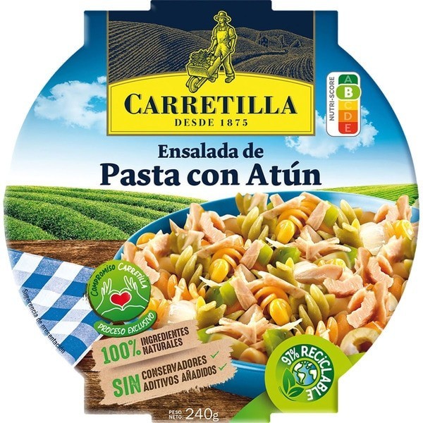 Consigue Carretilla pasta con atun 240gr al precio más bajo en