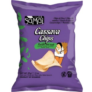 Obtén Cassava chips yuca samai 57gr disponible ahora en OKSUPER.ES