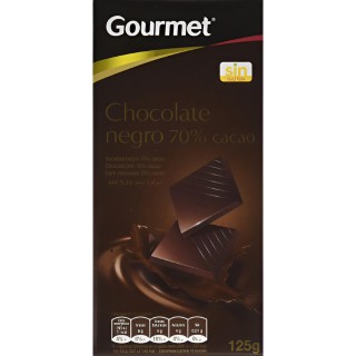 Descubre Choco Gourmet neg.70% cacao 125g disponible ahora en