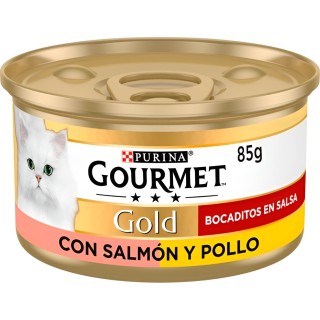 Encuentra Comida gato purina Gourmet gold pollo/salmon 85gr al mejor