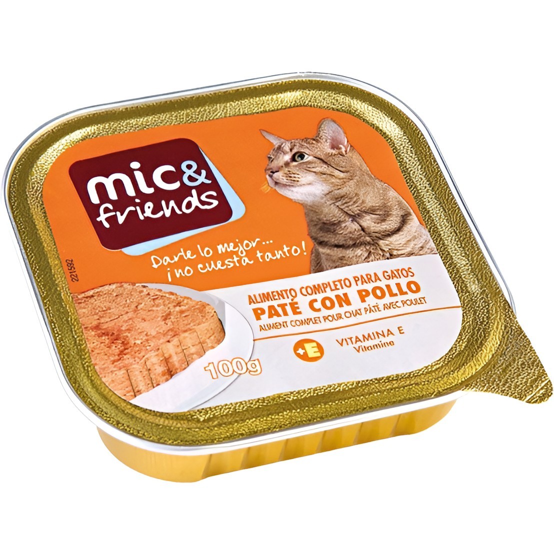 Obtén Comida mic&friends gatos pollo 100gr en oferta en OKSUPER.ES