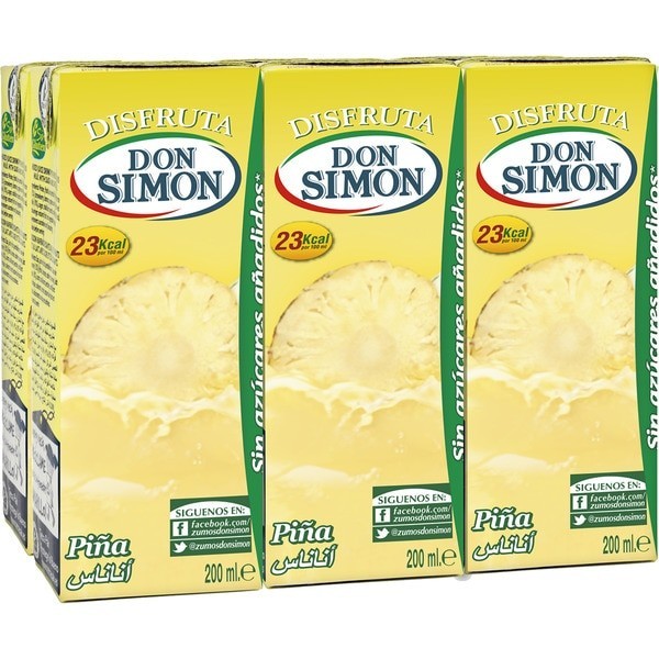 Encuentra Disfruta don simon piña 200ml pack6 en oferta en OKSUPER.ES