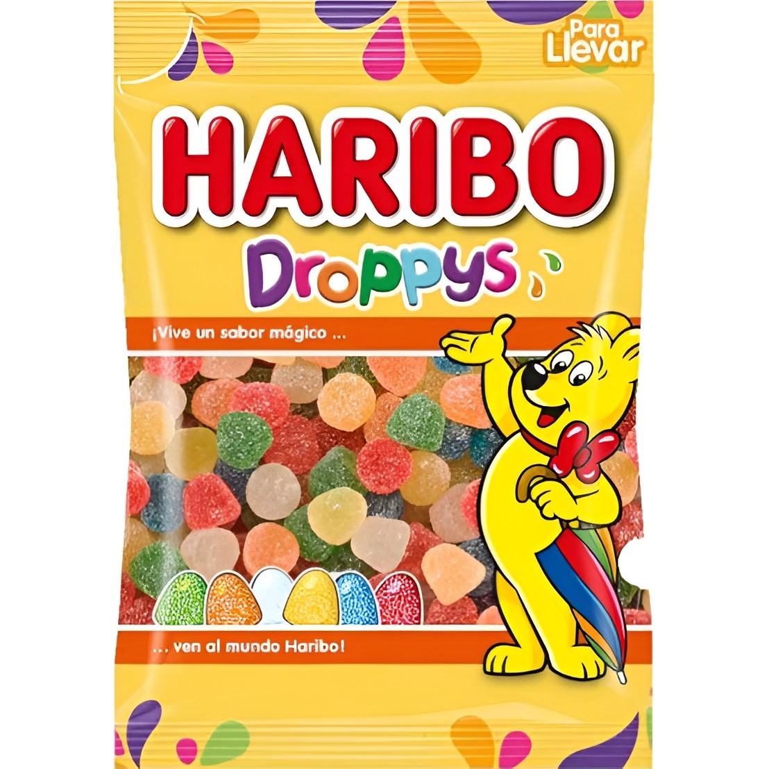 Adquiere Droppys Haribo 100gr disponible ahora en OKSUPER.ES