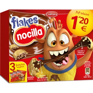 Compra Flakes nocilla 105gr caja al precio más bajo en OKSUPER.ES