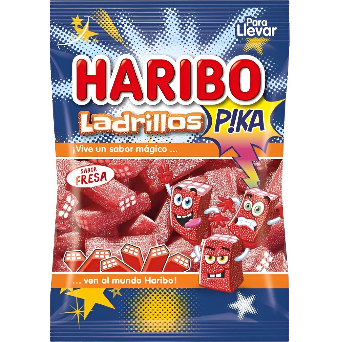 Encuentra Ladrillos fresa pica Haribo 100gr en oferta en OKSUPER.ES