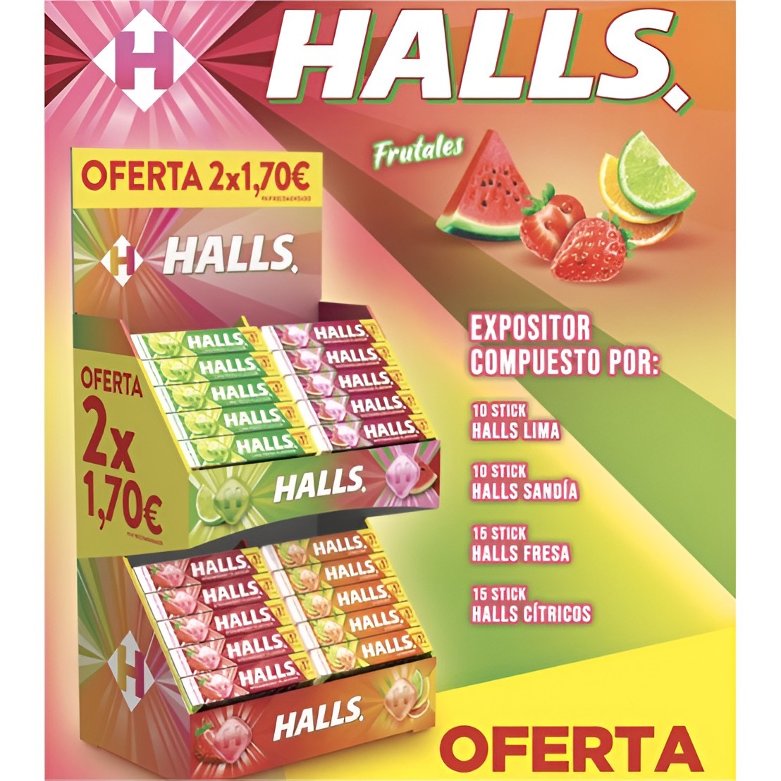 Encuentra Lote Halls frutales (50u) al precio más bajo en OKSUPER.ES