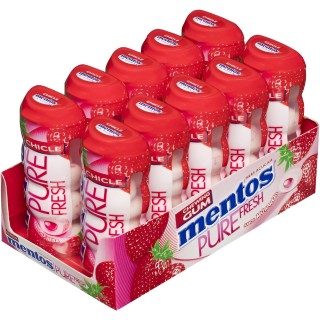 Consigue Mentos gum fresa 10u al mejor precio en OKSUPER.ES