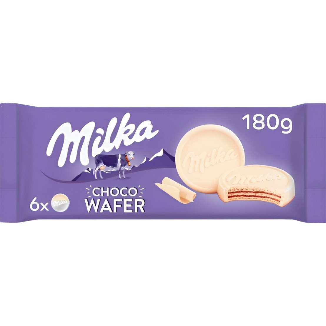 Obtén Milka chocowafer blanco 180gr al mejor precio en OKSUPER.ES