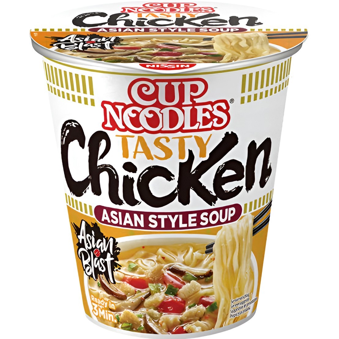 Adquiere Noodles cup nissin tasty chicken 63g en oferta en OKSUPER.ES