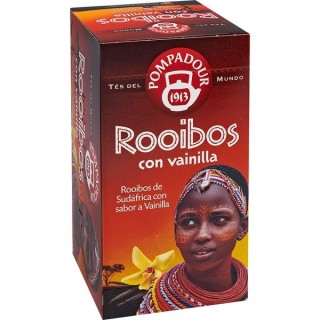 Compra Pompadour rooibos vainilla 35gr 20 sobres al precio más bajo