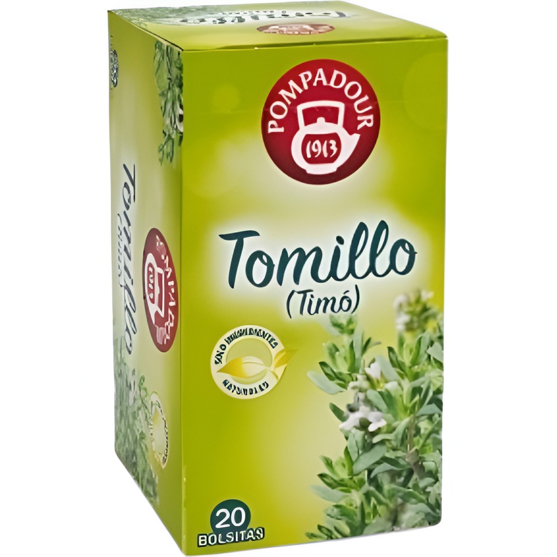 Obtén Pompadour tomillo 35gr 20 sobres al mejor precio en OKSUPER.ES