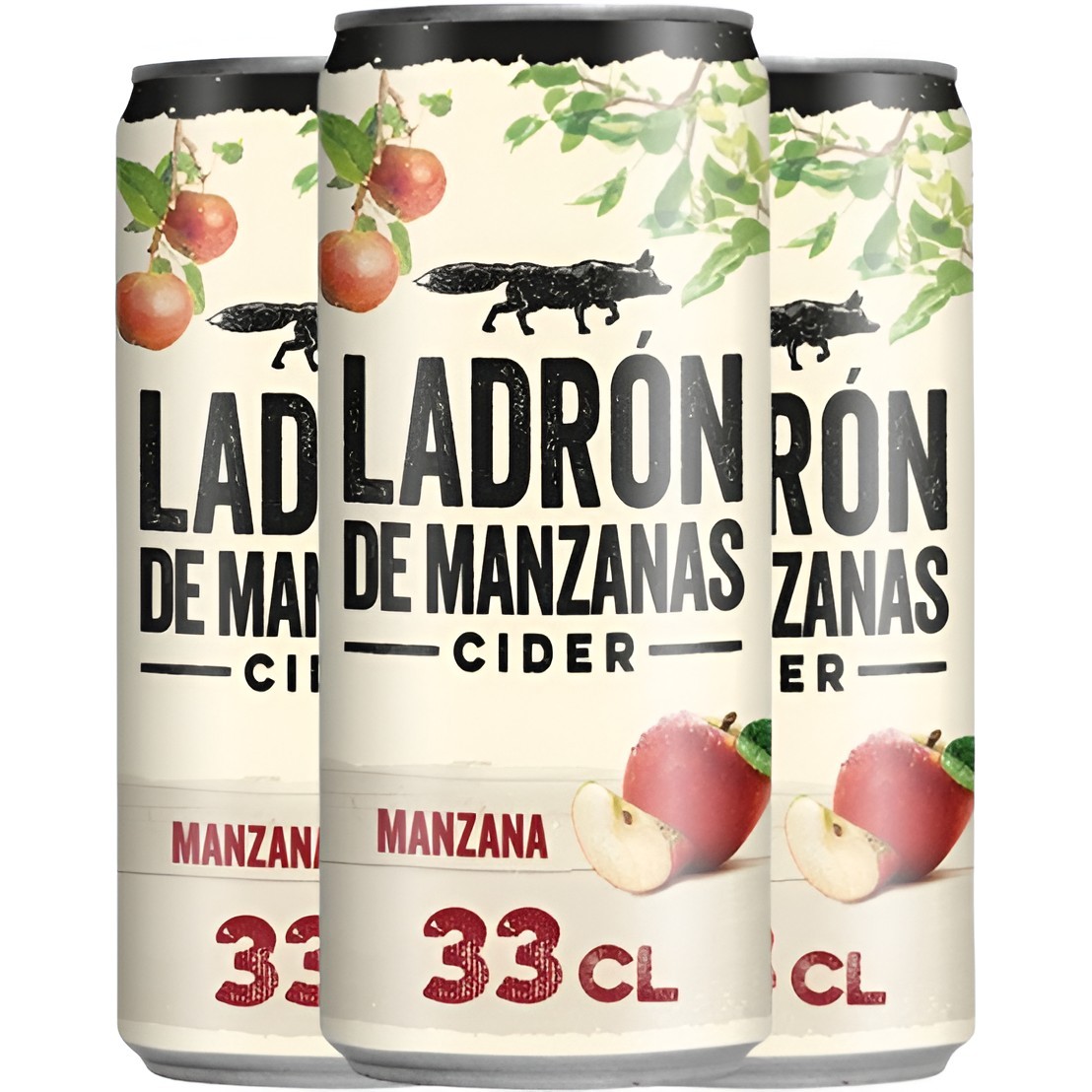 Consigue Sidra ladrón manzanas lata 33cl 4.5º 8u al mejor precio en