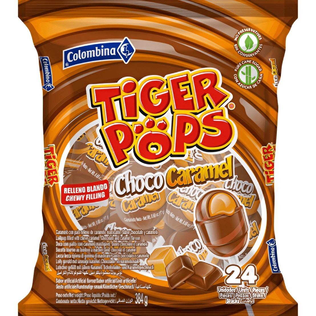 Obtén Tiger pops choco caramel 16gr al mejor precio en OKSUPER.ES