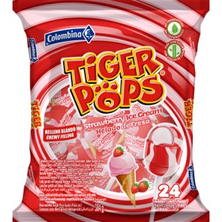 Encuentra Tiger pops helado fresa 16gr disponible ahora en OKSUPER.ES