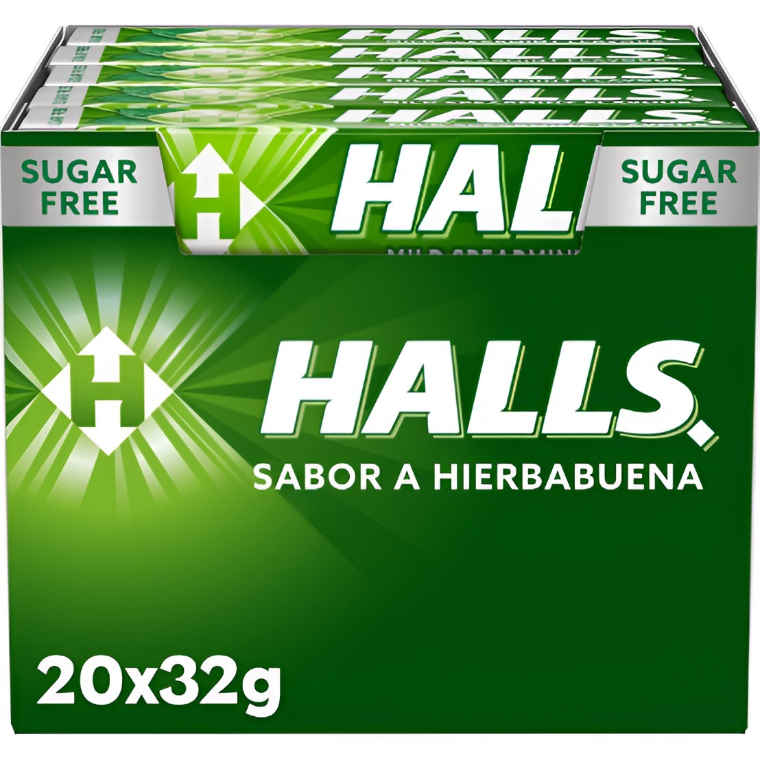 Adquiere Halls hierbabuena s/a 20u disponible ahora en OKSUPER.ES