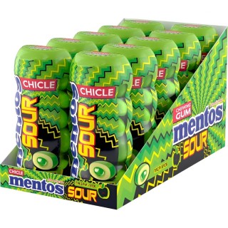 Mentos sour gum manzana 10u