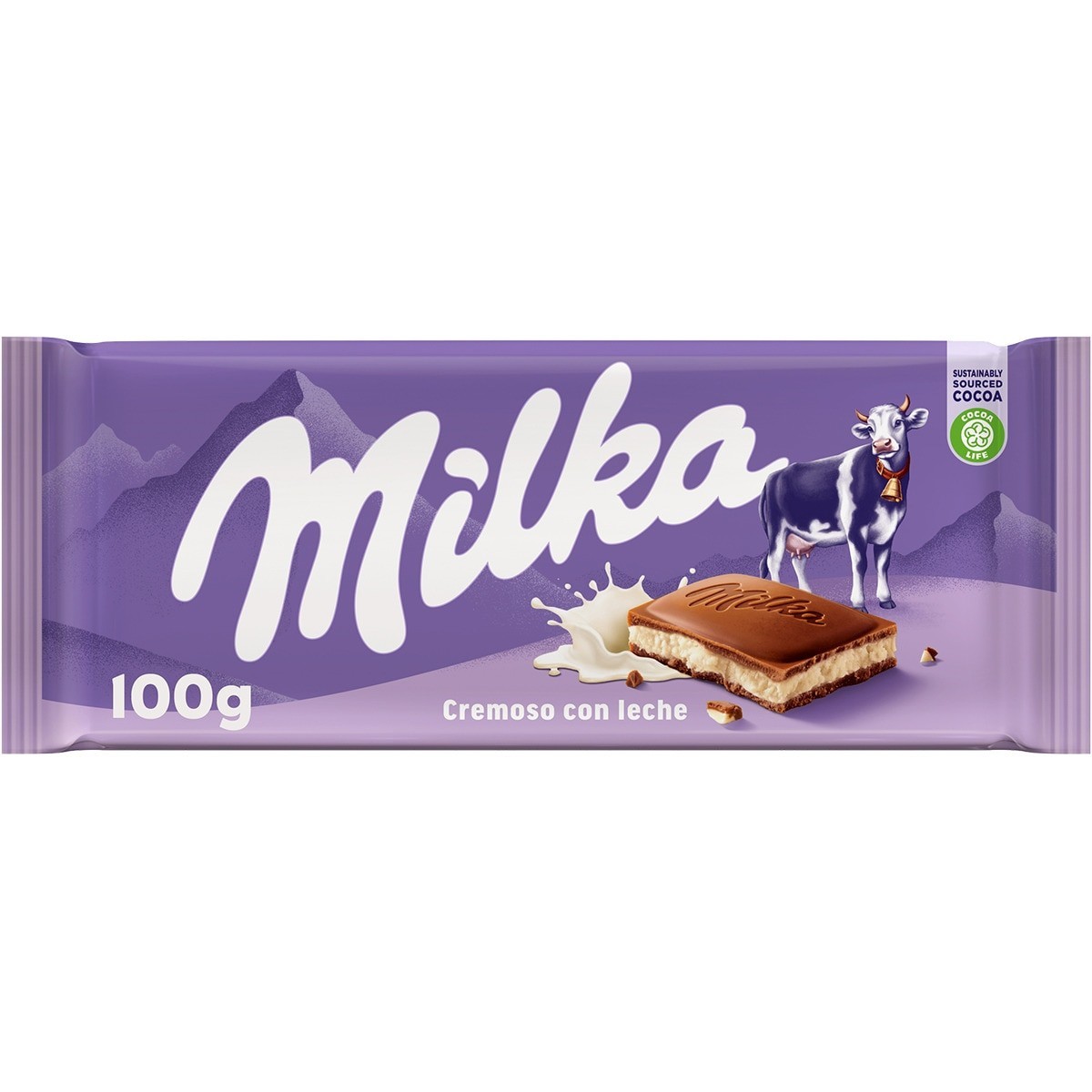 Milka alpine leche crema chocolate 100 g