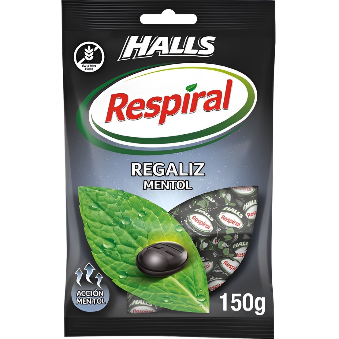 Respiral Halls regaliz 150 g