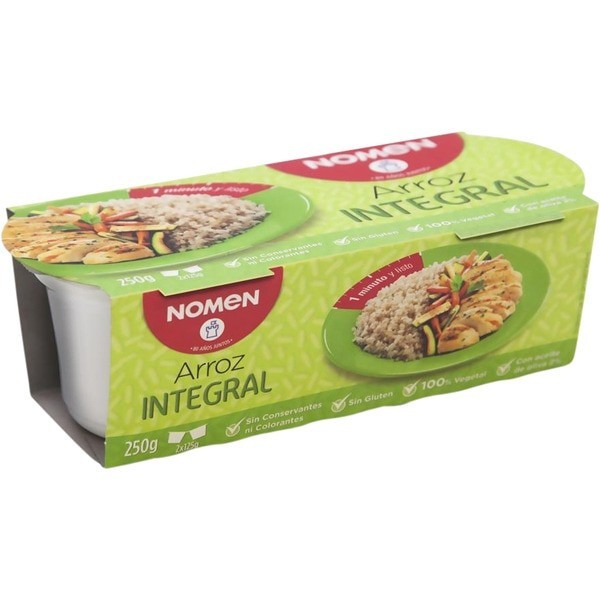 Nomen arroz integral vaso pack 2u 125gr