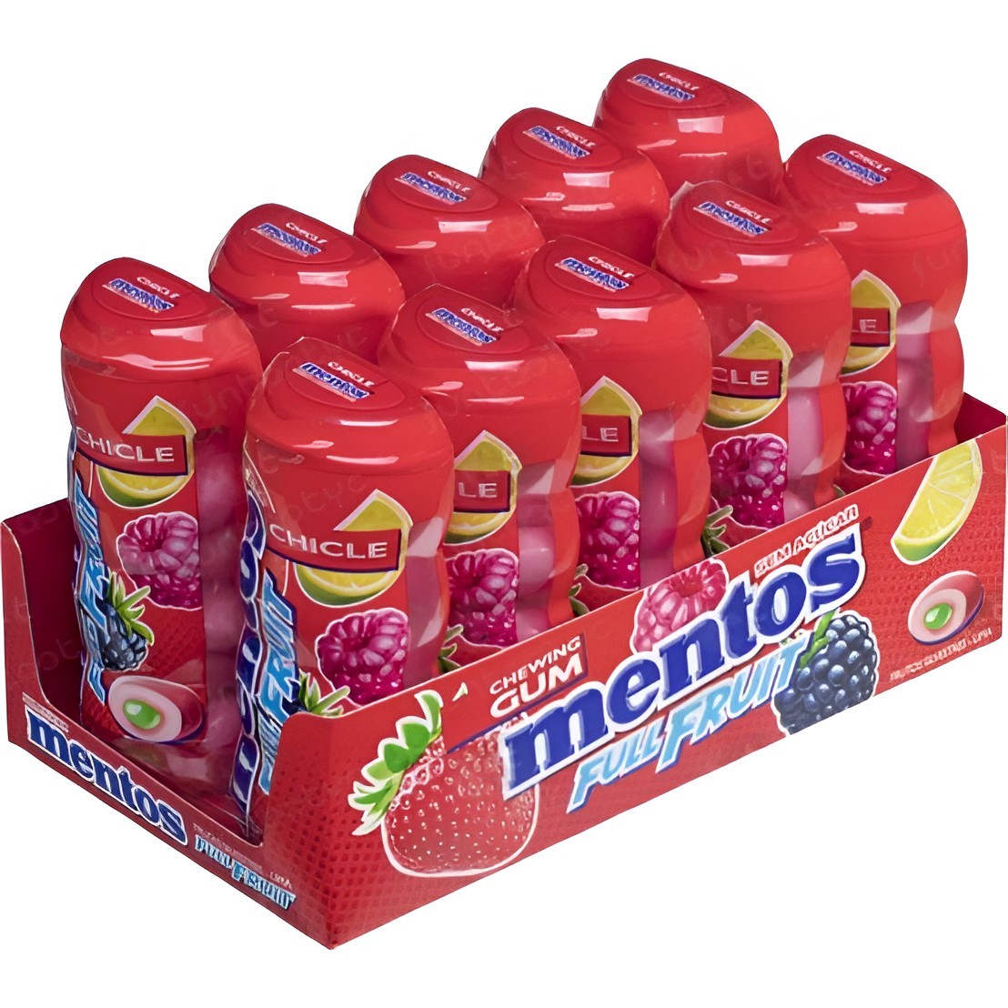 Chicles Full Fruit Mentos Gum 10u - ¡Explosión de Sabor! | Oksuper