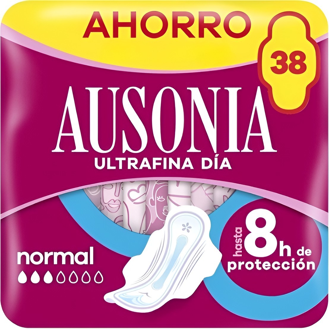 Ausonia Sensitive con Alas Normal 300g -  Protección diaria | Oksuper