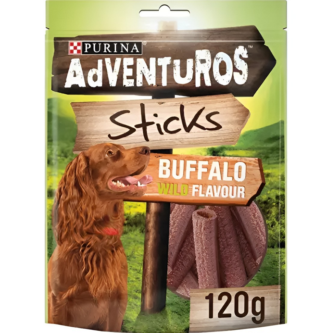 Snack perro AdVenturos búfalo 120gr