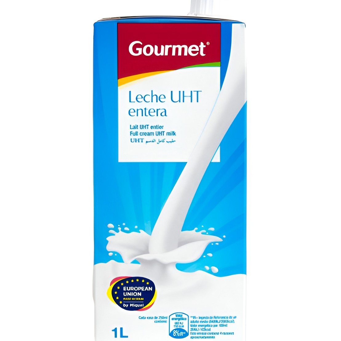Leche Entera Gourmet 1L - Sabor Natural y Fresco | Oksuper