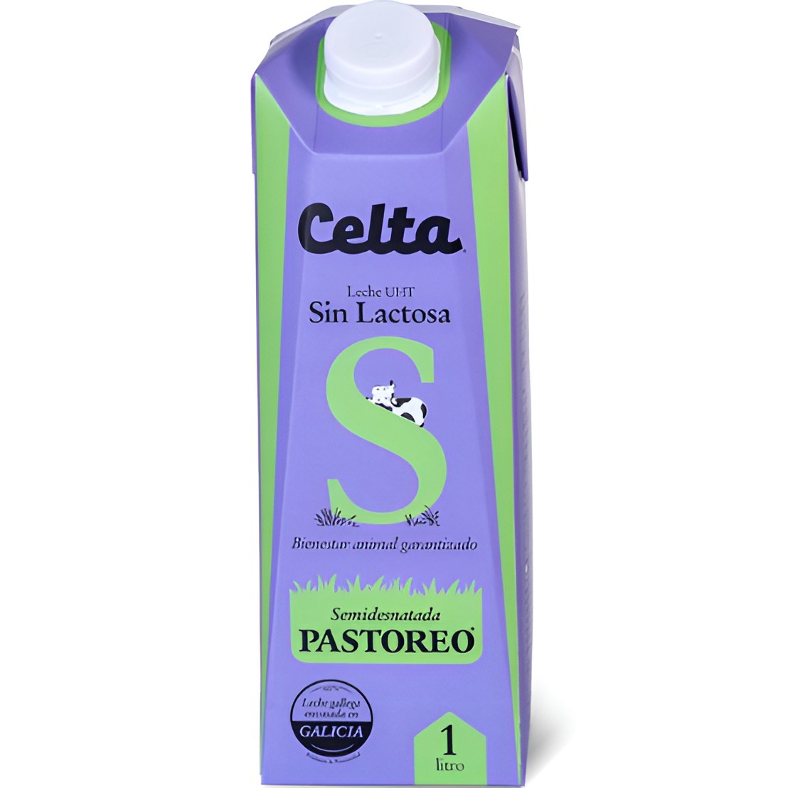 Leche Semidesnatada Sin Lactosa Celta 1L - Mejor Precio | Oksuper