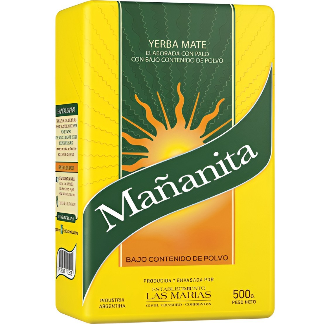 Yerba Mate Baja en Polvo Mañanita 500g - Suave y Equilibrada | Oksuper