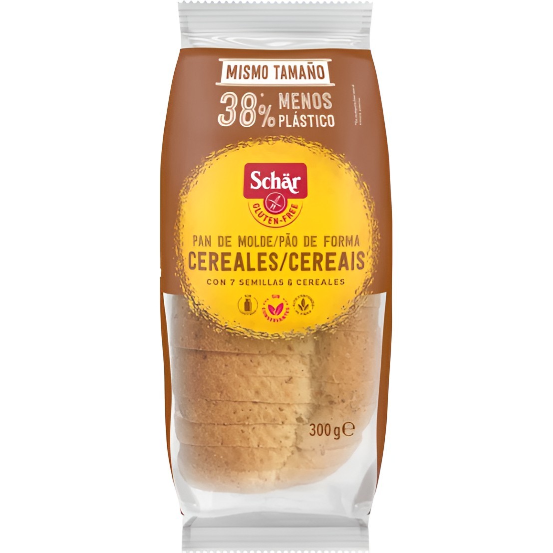 Pan molde Schar con cereales sin gluten 300gr